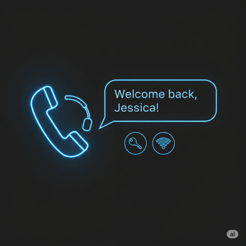 Personalized phone greeting interface
