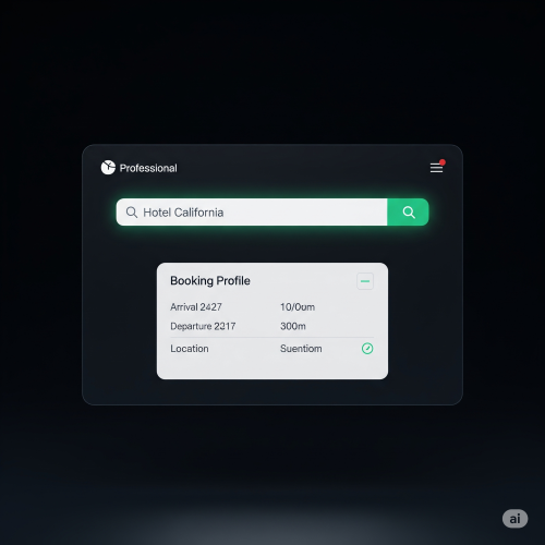 Clean web interface mockup